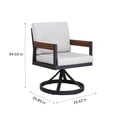 thumbnail image 10 of Mirador Nassau Patio Dining Set with Sunbrella Fabric, 7pc, 10 of 11