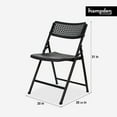 thumbnail image 7 of Hampden Furnishings 52pk Folding Chair, Black, with Ava Dolly, 7 of 8