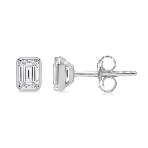 Lab Created Fancy Cut Diamond Stud Earrings in 14K Gold