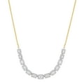 thumbnail image 1 of 1.10 CT. T.W. Baguette & Round Diamond Necklace in 14K Gold, 1 of 6