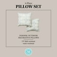 thumbnail image 9 of Martha Stewart Modern Banana Leaves Indoor/Outdoor Decorative Pillow, Set of 2, Choose Size, 9 of 10