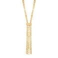 thumbnail image 3 of Solid Tassel Lariat Necklace in 14K Yellow Gold, 3 of 8