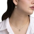 thumbnail image 8 of Round Cut Lab Created Gemstone Dancing Pendant & Earring Set in Sterling Silver, 8 of 8