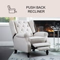 thumbnail image 3 of Sydney Fabric Pushback Recliner, Assorted Colors, 3 of 10