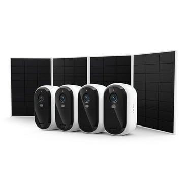 Arlo Essential Outdoor Security Camera HD (3rd Gen)  w/Solar Panels, 4-Pack