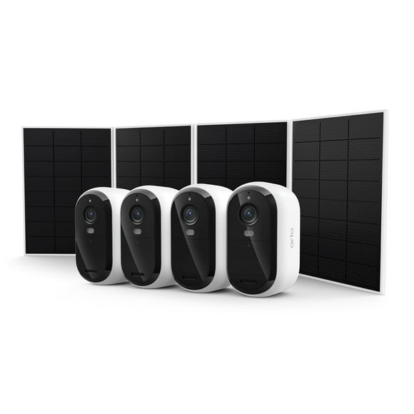 Arlo 3rd Generation Essential HD Security Cameras w/Solar Panels, 4-Pack