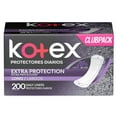 thumbnail image 2 of Kotex Extra Protection Daily Liners, Long, 200 ct., 2 of 4