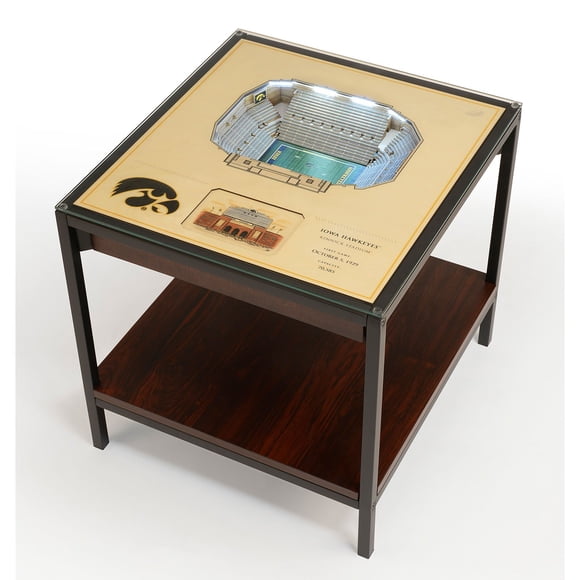 YouTheFan Iowa Hawkeyes Lighted Stadium End Table