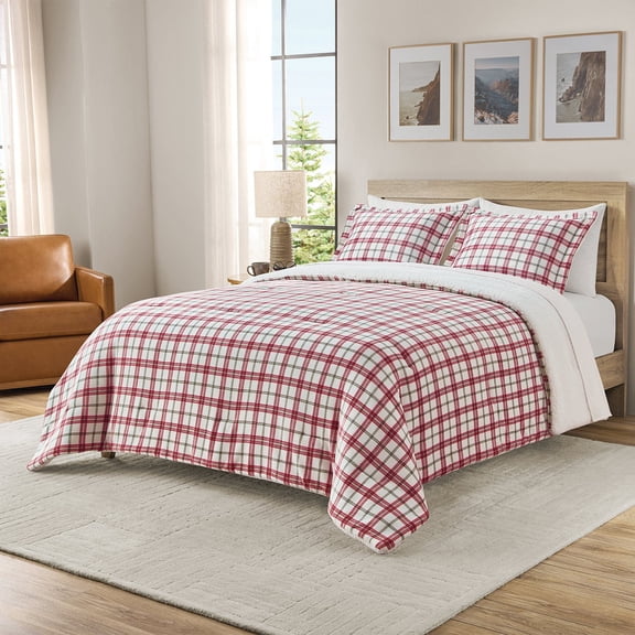 Member’s Mark 3-Piece Printed Plush Sherpa Comforter Set