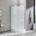 thumbnail image 4 of Breeze 32” x 32” x 77” Corner Shower Kit with Frosted Glass, Walls, Base and Hardware, 4 of 21