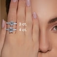 thumbnail image 9 of Lab Created Emerald Cut Diamond Ring, 9 of 9