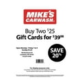 thumbnail image 3 of Mike's Carwash $50 Gift Card Multi-Pack, 2 x $25, 3 of 3