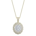 thumbnail image 1 of 1.46 CT.T.W. Round Cut Diamond Pendant Necklace in 14K Gold, 1 of 7