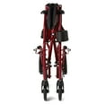 thumbnail image 3 of Ultra Lightweight Transport Wheelchair, Burgundy, 3 of 9