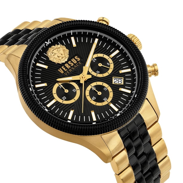 VERSUS VERSACE メンズ腕時計 ゴールド Versus by Versace Colonne Chronograph Stainless Steel Bracelet