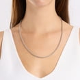 thumbnail image 5 of Oval Box Chain Necklace in Sterling Silver, 5 of 7