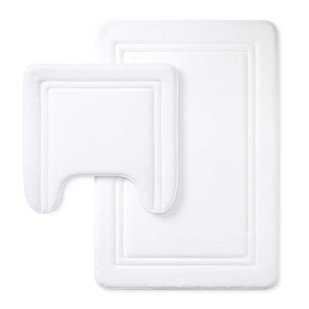 Member's Mark Quick-Dry Memory Foam Bath Mat Contour Set, Assorted Colors