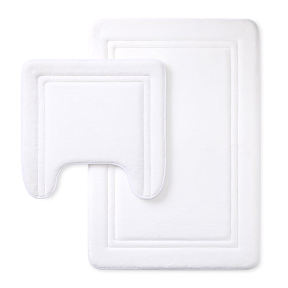 Member's Mark Quick-Dry Memory Foam Bath Mat Contour Set, Assorted Colors