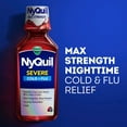 thumbnail image 5 of Vicks DayQuil & NyQuil Severe Cold & Flu Relief Liquid, Berry, 12 fl. oz., 3 pk., 5 of 9