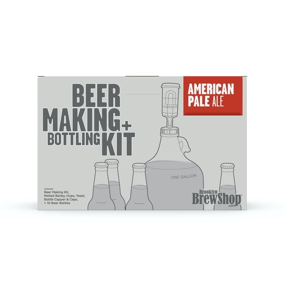 Brooklyn Brew Shop Beer Making + Bottling Kit – American Pale Ale (1 gal.)