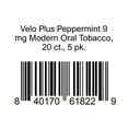 thumbnail image 1 of Velo Plus Peppermint 9 mg Modern Oral Tobacco, 20 ct., 5 pk., 1 of 1