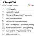 thumbnail image 2 of HP Envy 6558 Wireless All-in-One Photo Inkjet Printer, 6 Months Free Instant Ink, 2 of 18
