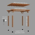 thumbnail image 9 of Backyard Discovery Beaumont Cedar Pergola with Trellis Roof and PowerPort, Choose Size, 9 of 10