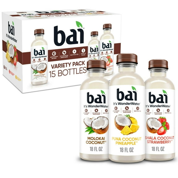 Bai Coconut Flavored Water Variety Pack 18 fl. oz., 15 pk.