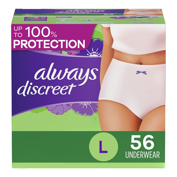 Always Discreet Women's Maximum Incontinence Underwear, Choose