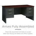 thumbnail image 2 of Hirsh Executive Office Modular Double Pedestal File Office Desk, Choose Color, 2 of 11