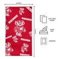 thumbnail image 3 of Logo Brands Wisconsin Badgers 38"x72" Beach Towel, 3 of 6
