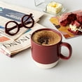 thumbnail image 2 of Over and Back 5-Piece Color-Glazed Stackable Mug Set with Rack, 2 of 5