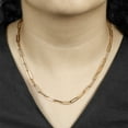 thumbnail image 4 of Diamond Paperclip Necklace in 14K Yellow Gold, 4 of 4