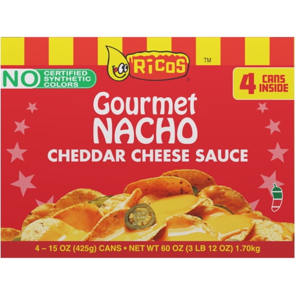 Ricos Gourmet Nacho Cheese Sauce, 15 oz., 4 pk.