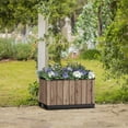 thumbnail image 1 of Keter Signature Collection 30" Resin Rectangle Planter, 1 of 7