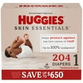 thumbnail image 1 of Huggies Skin Essentials Baby Diapers, Sizes 1-6, 1 of 12