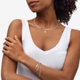 thumbnail image 8 of Two Toned Oval Link Bracelet in Silver and 14K Yellow Gold, 8 of 8
