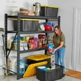 thumbnail image 9 of Member's Mark 27 Gallon Heavy-Duty Black and Yellow Storage Tote, 20.6" D x 30.6" W x 14.3" H, 1 pack or 4 pack, 9 of 11