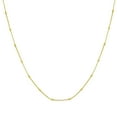 thumbnail image 1 of Mommy and Me 14K Yellow Gold Beaded Station Necklace, 11-15", 1 of 3