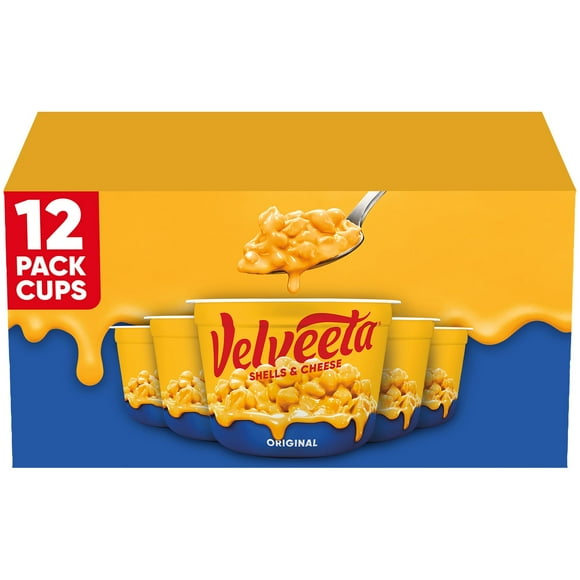 Velveeta Shells and Cheese Original Microwavable Sauce Cups, 2.39 oz., 12 ct.