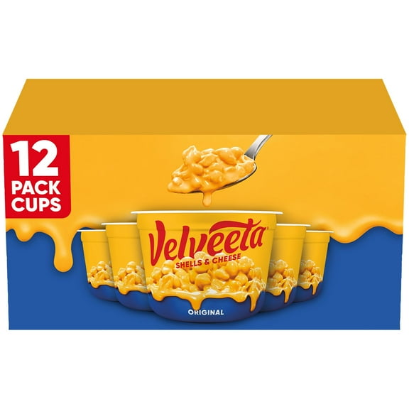 Velveeta Shells and Cheese Original Microwavable Sauce Cups, 2.39 oz., 12 ct.