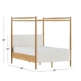 thumbnail image 6 of Charlotte Queen Canopy  Bed, Blonde, 6 of 10