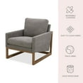 thumbnail image 3 of Member's Mark Fabric Chair with Wooden Base, Assorted Colors, 3 of 16