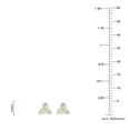 thumbnail image 4 of 0.30 CT. T.W. Round Cut Three Stone Diamond Stud Earrings in 14K Gold, 4 of 5