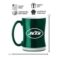 thumbnail image 3 of Logo Brands New York Jets 14oz Relief Mug Set, 3 of 5