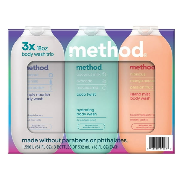 Method Experiential Body Wash Trio, 18 fl. oz., 3 pk. - Samsclub.com