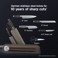 thumbnail image 10 of Ninja NeverDull 10-Piece German Stainless Steel Knife Set with Removable Sharpener, 10 of 12