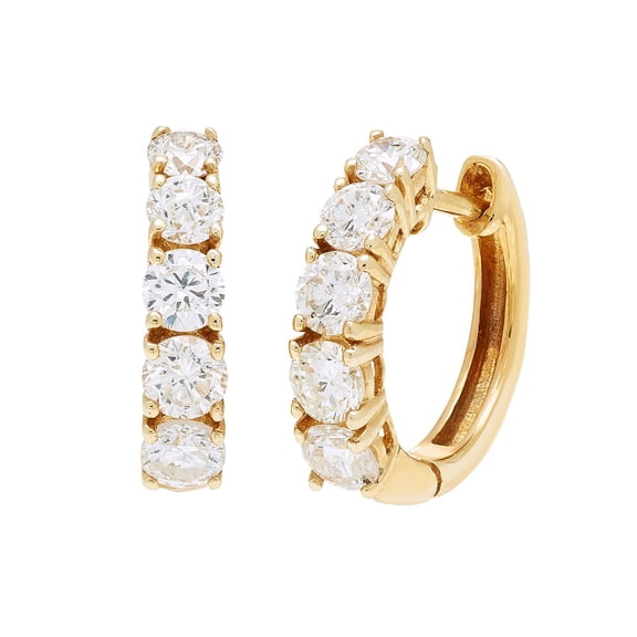 1.00 CT.T.W. Lab Created Diamond Huggie Earring in 14K Gold