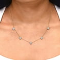 thumbnail image 6 of Lab Created Diamond Flower Necklace in 14K Gold, 1.5C.T.T.W., 6 of 8