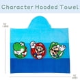 thumbnail image 6 of Kids Character 100% Cotton Hooded Towel With Hand Pockets, 6 of 9
